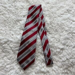 Donald Trump Classic Red and Gray Striped Neck Tie